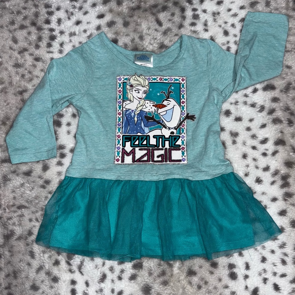 FROZEN long sleeve tutu shirt.